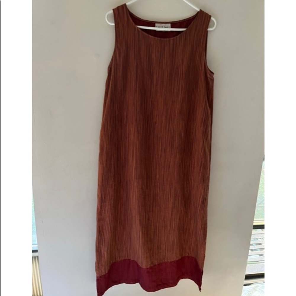 Vintage David Dart printed burgundy dress - Size L - Circa 90’s - Unworn - 65$
